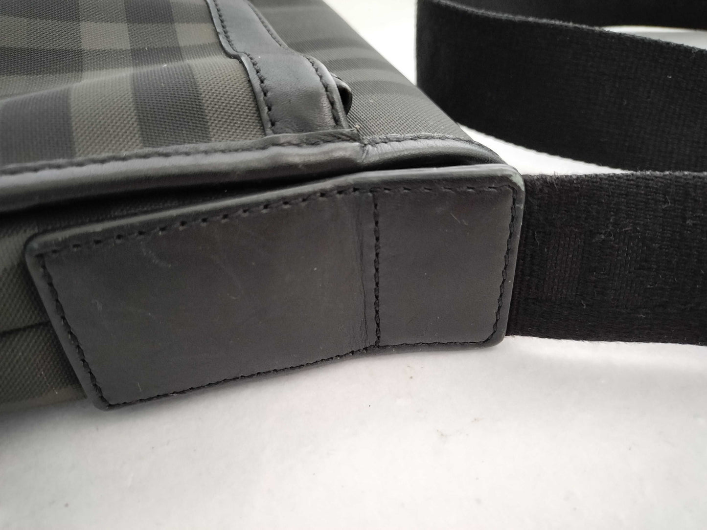 BURBERRY Check Messenger Shoulder Bag