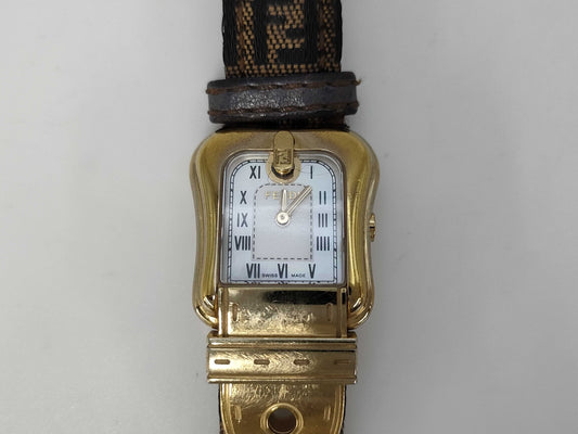 FENDI 052-3800L-816 Quartz White Shell Dial Women's Watch