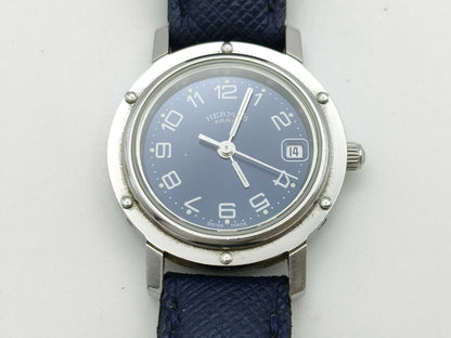 HERMES Clipper CL4.210 1459986 Quartz Navy Dial Women's Watch