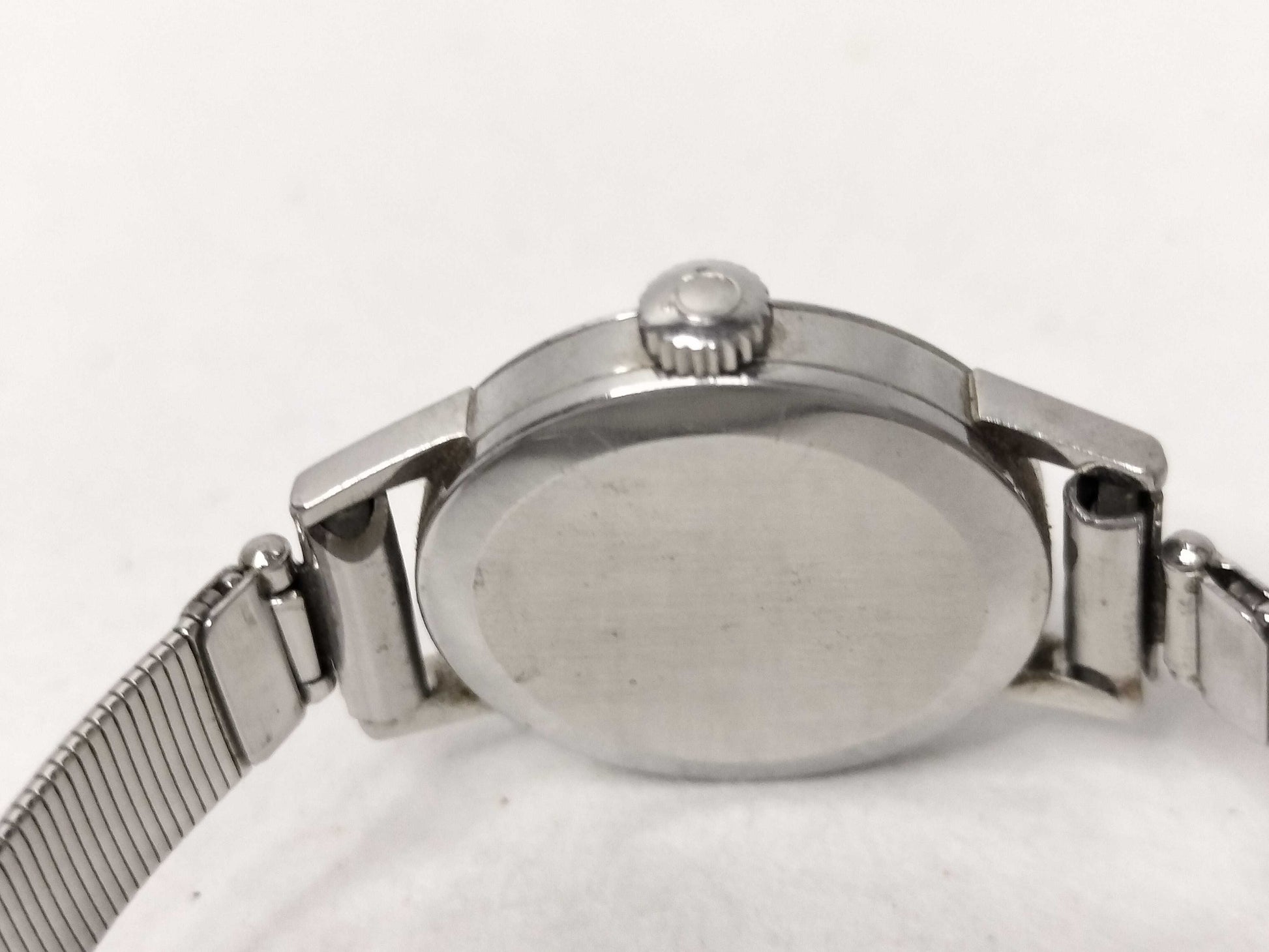 OMEGA Stainless Steel/Hand-Wound Silver Dial Non-Moving Women's Watch