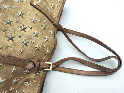 JIMMY CHOO Leather Handbag Gold Handbag