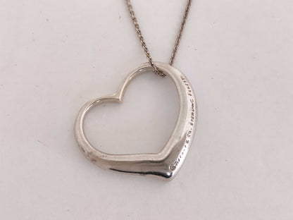 Tiffany & Co. Open Heart Tiffany Open Heart Necklace SV925 Necklace