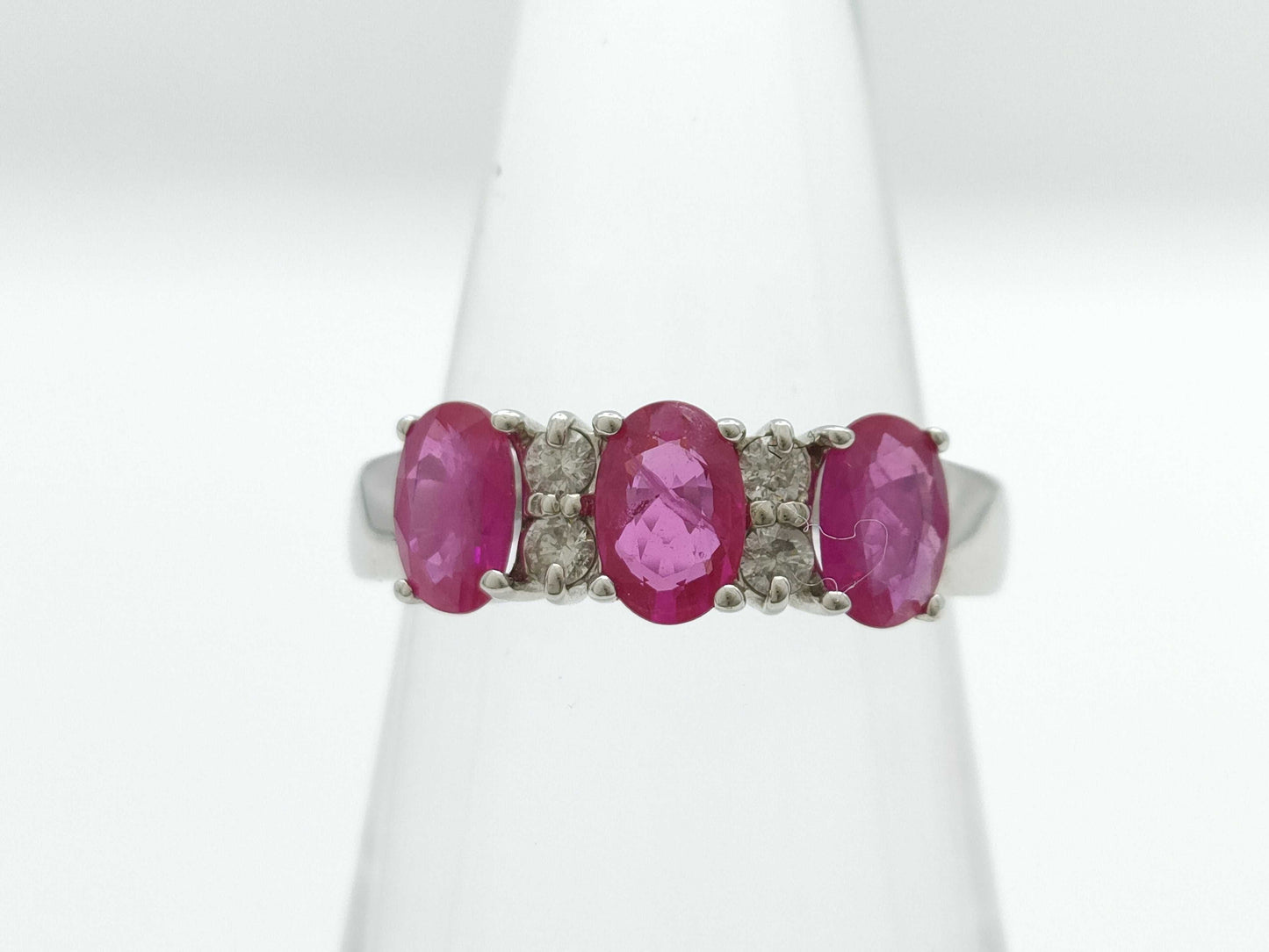 R1.50ct D0.20ct K18WG 4.5g Ring 