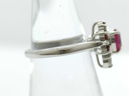 R1.11/0.28ct D0.33ct K18WG 6.1g Ring 