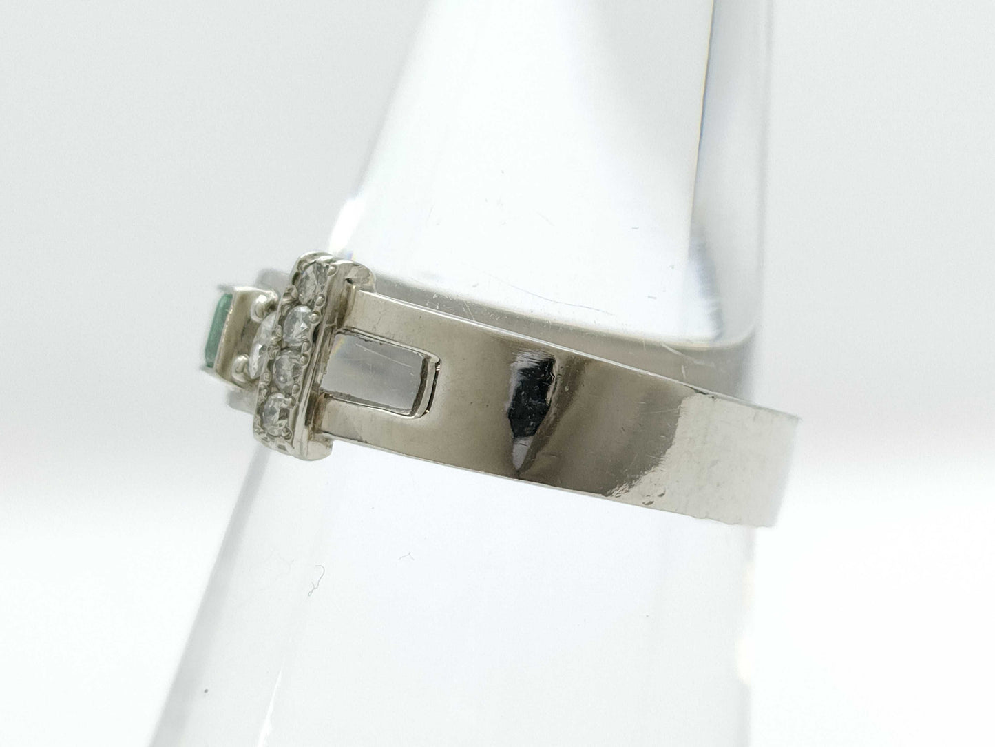 E0.26ct D0.10/0.08ct PT900 4.4g Ring 