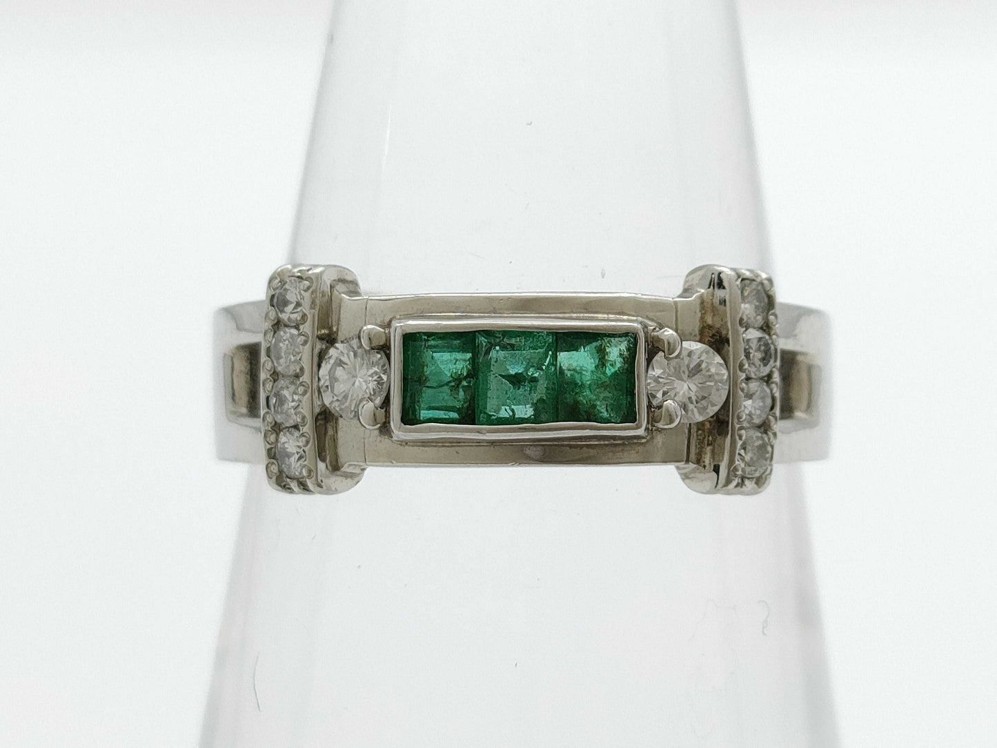 E0.26ct D0.10/0.08ct PT900 4.4g Ring 