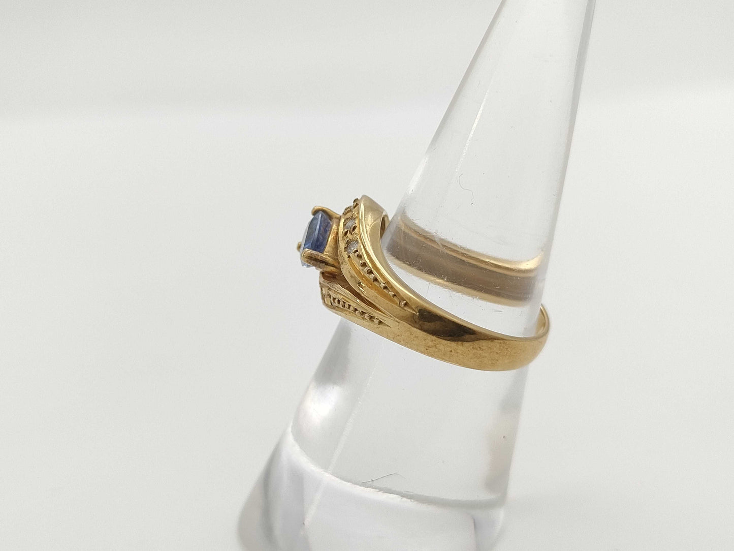 S 0.63ct D 0.09ct K18 4.0g Ring 