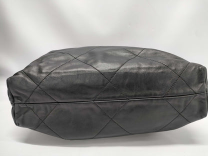 CHANEL CHANEL Shiny Calfskin Handbag Black/GP Shoulder Bag