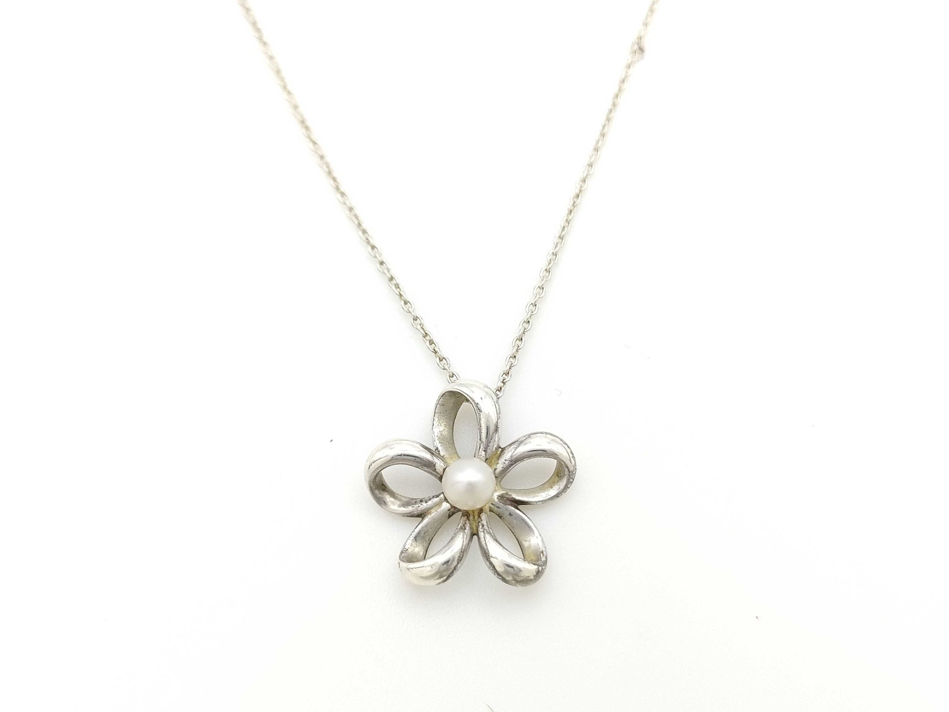 TASAKI Pearl Necklace, approx. 4.0mm diameter, 3.3g, Sterling Silver 