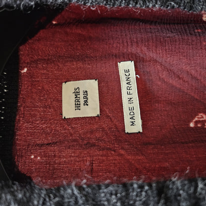 HERMES Hermes Margiela period velour gown wine red size 38 coat