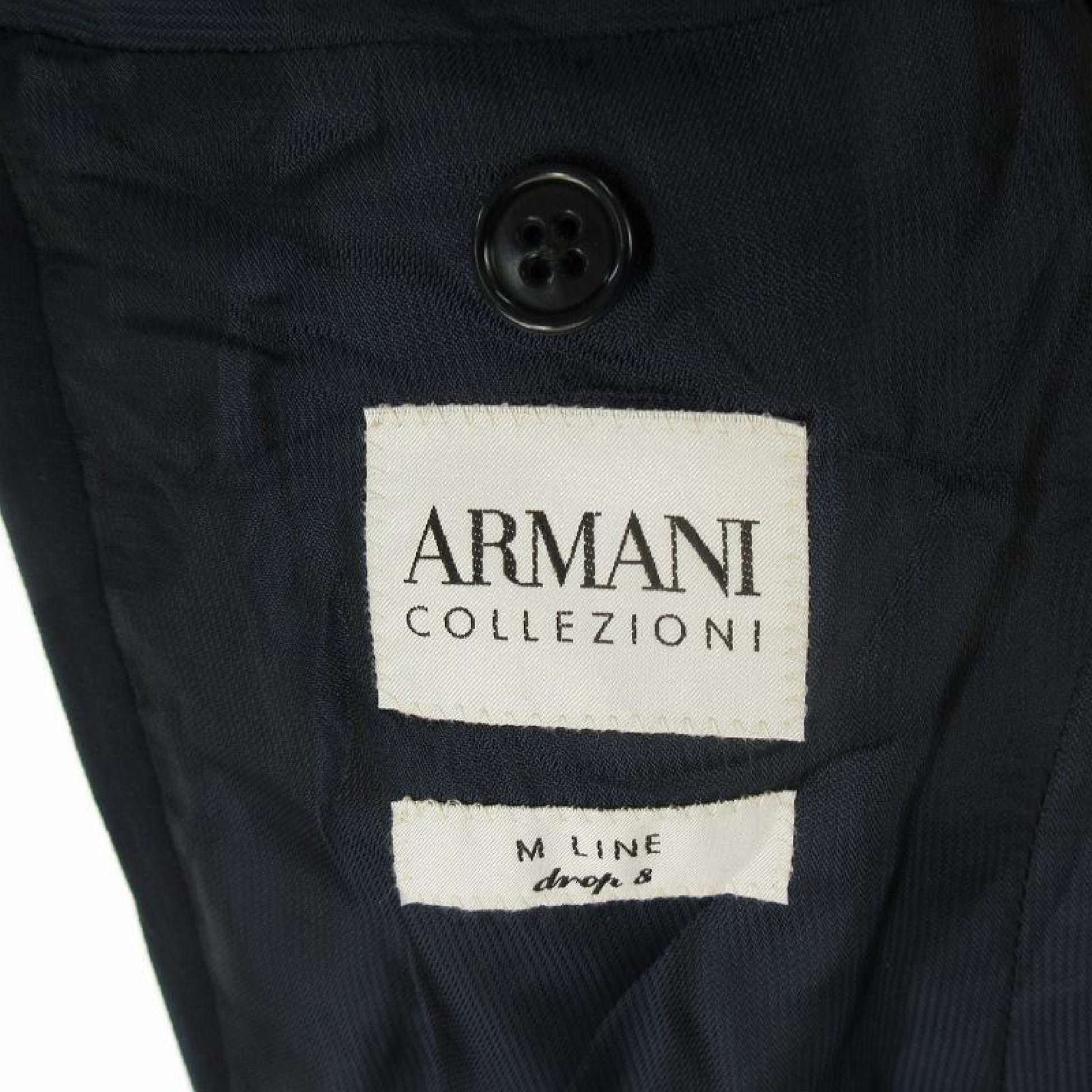 ARMANI COLLEZIONI Armani Collezioni Tailored Jacket, Fully Lined, 2B, Medium, Navy, Size 50, Giorgio Armani Japan Co., Ltd. Jacket