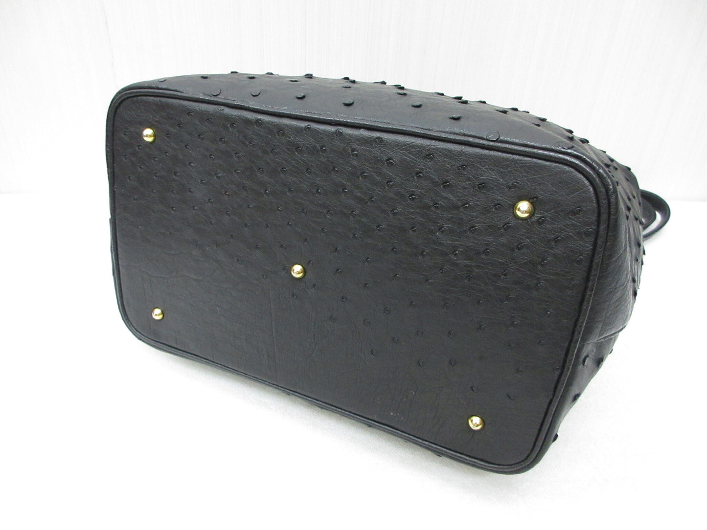 Ostrich handbag, semi-shoulder bag, tote bag, shoulder bag