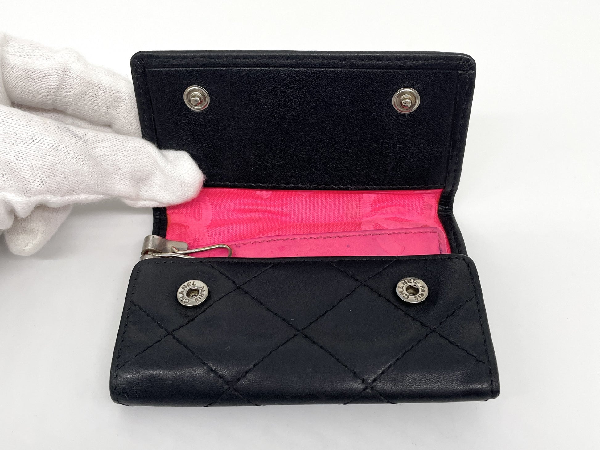 CHANEL Matelasse Cambon Line Coco Mark Key Case 10610711 with Seal and Guarantee Card