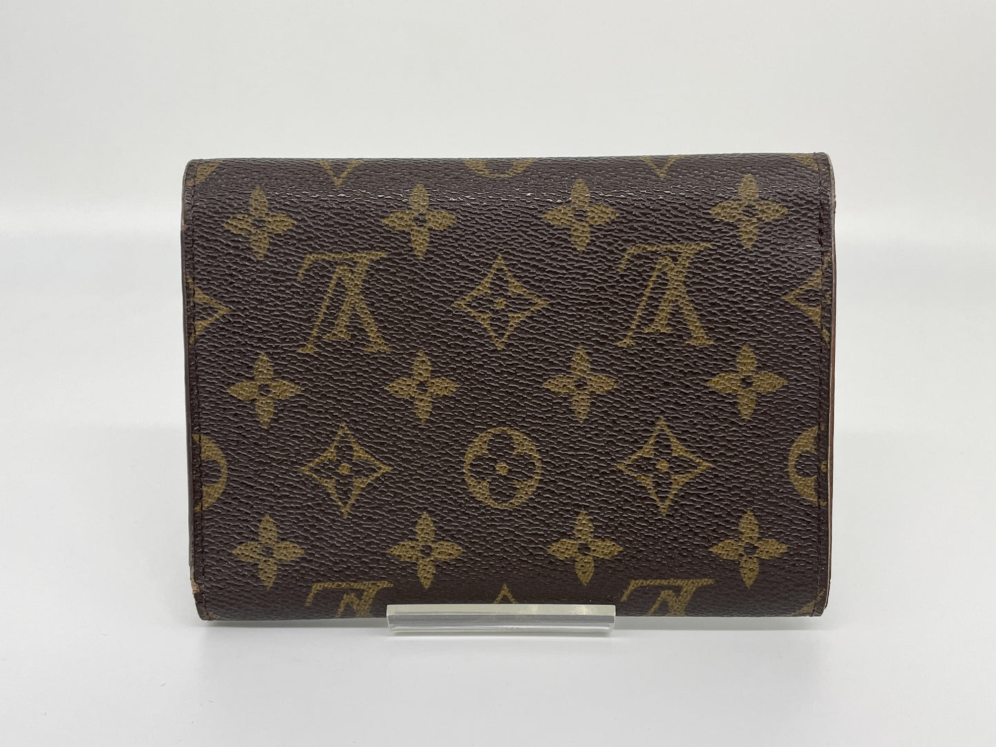 LOUIS VUITTON Monogram Tri-fold Wallet Porte Tresor Etui Papier MI0974 with Pass Case