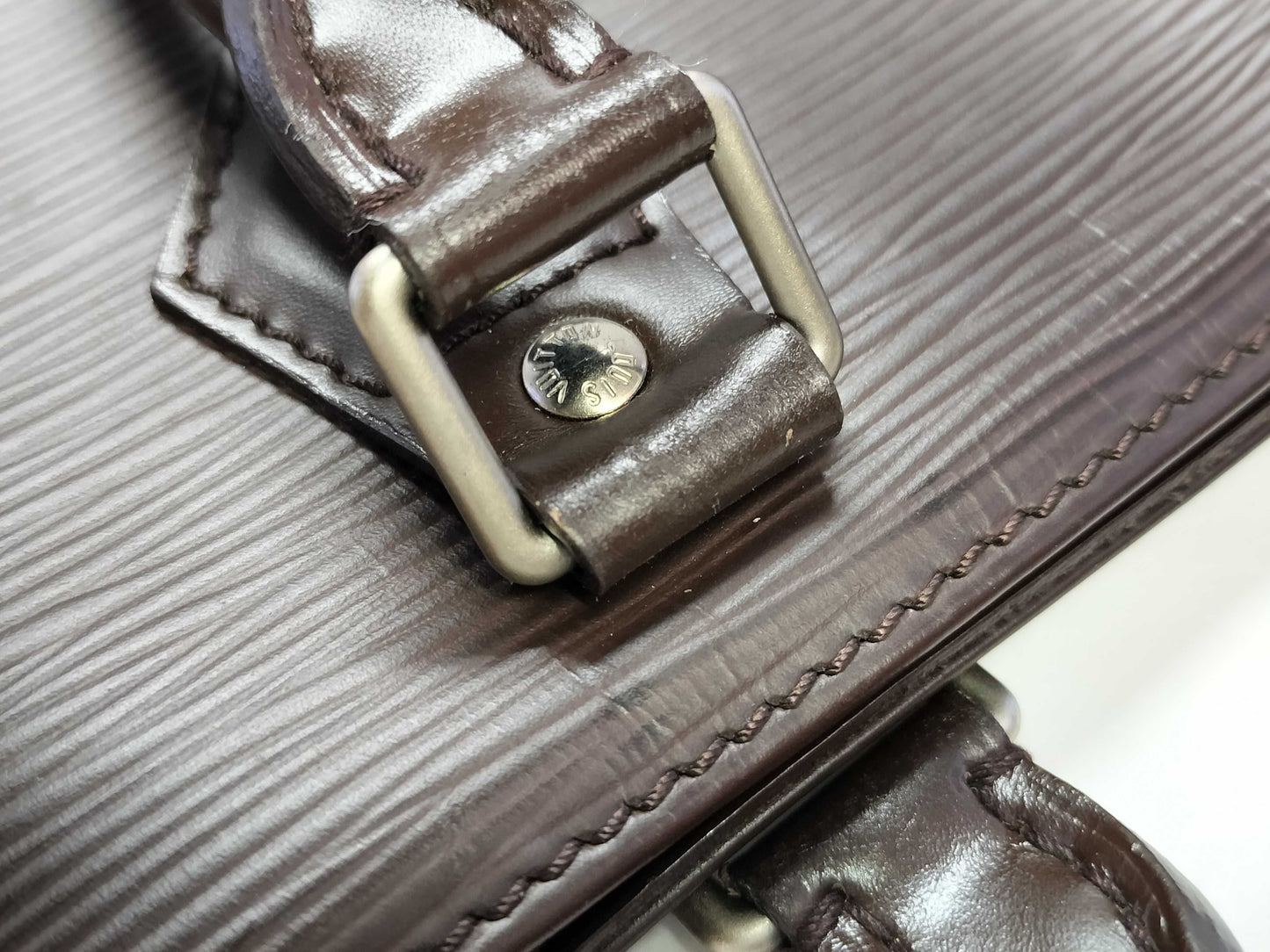 LOUIS VUITTON Epi Louis Vuitton Epi Sac Plat PM Handbag Tote Bag