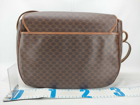 CELINE Macadam Flap Shoulder Bag