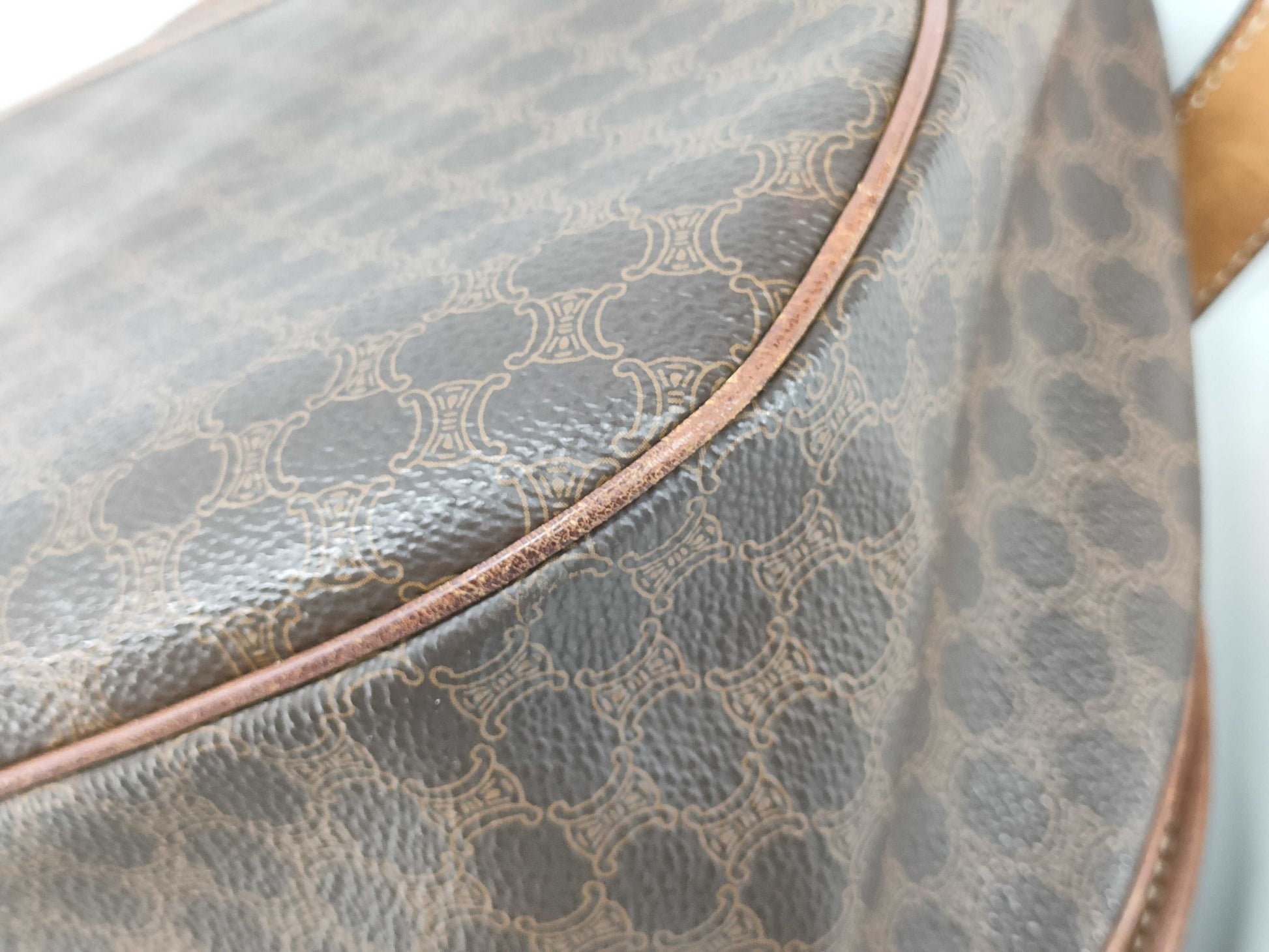 CELINE Macadam Flap Shoulder Bag