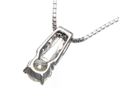 D0.837ct/0.21ct Pt900/850 6.0g Necklace 