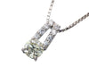 D0.837ct/0.21ct Pt900/850 6.0g Necklace 