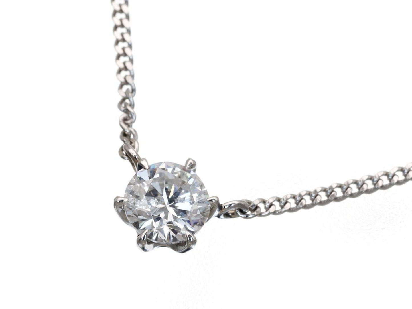 D0.62ct Pt900/Pt850 3.7g Necklace 