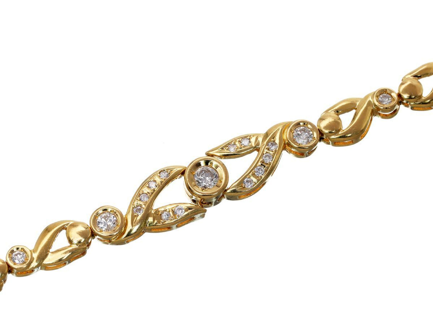 D0.60ct K18 12.0g Bracelet/Bangle 