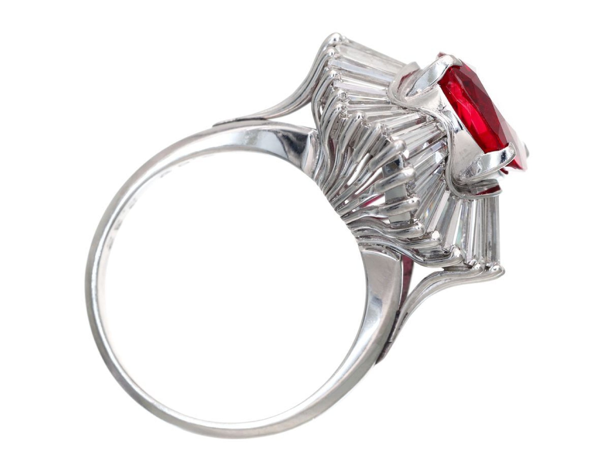 R3.69ct D2.32ct Pt900 10.2g Ring 