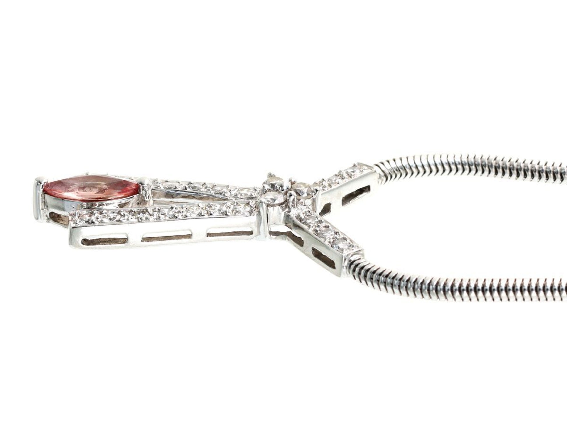 S0.30ct D0.30ct K18 11.3g Necklace 