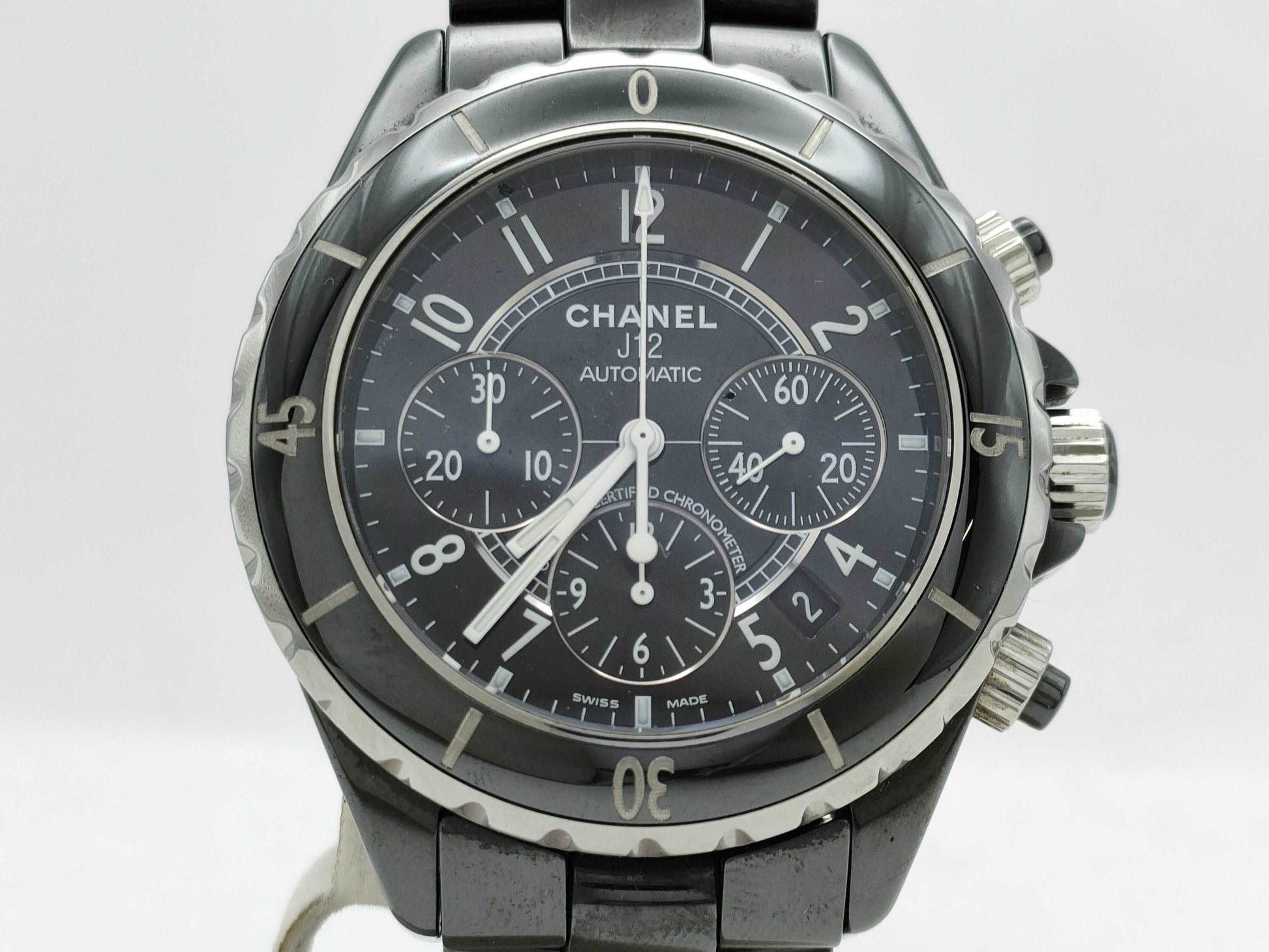 CHANEL J12 Chronograph H0940 DK27878 Black Dial Automatic Men's Watch