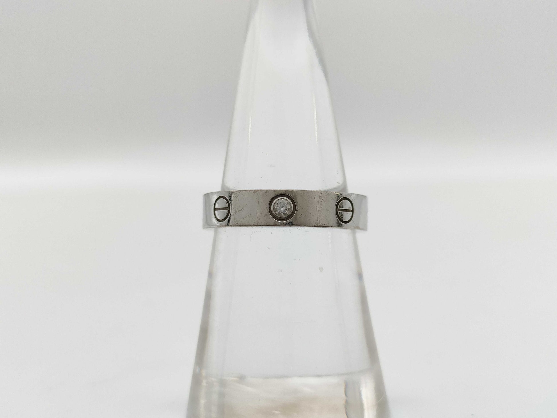 Cartier Mini Love #50 1PD WG 750 4.8g Ring 