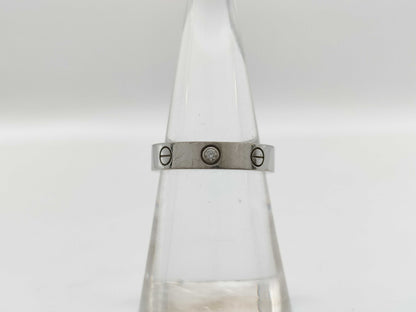 Cartier Mini Love #50 1PD WG 750 4.8g Ring 
