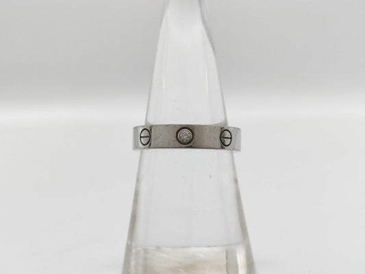 Cartier Mini Love #50 1PD WG 750 4.8g Ring 