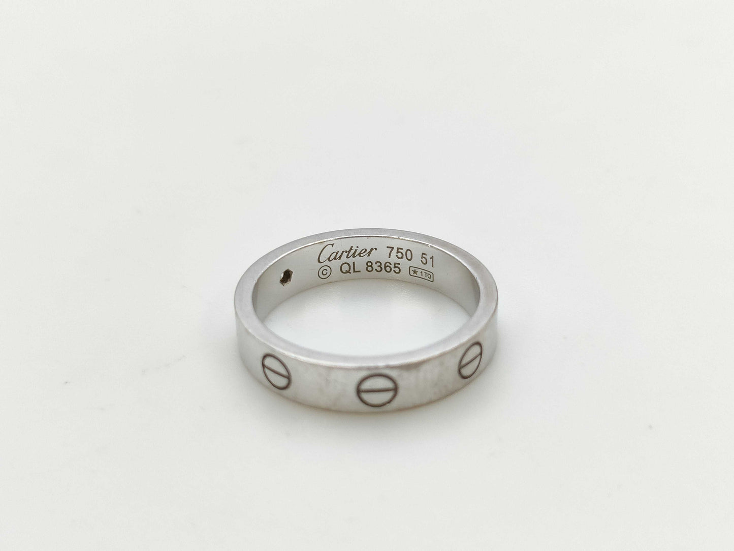 Cartier Mini Love #50 1PD WG 750 4.8g Ring 