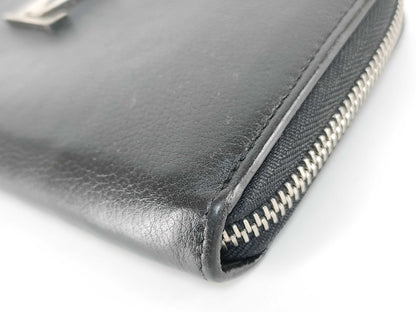 LOUIS VUITTON Zippy Lockme Long Wallet Black Serial Wallet