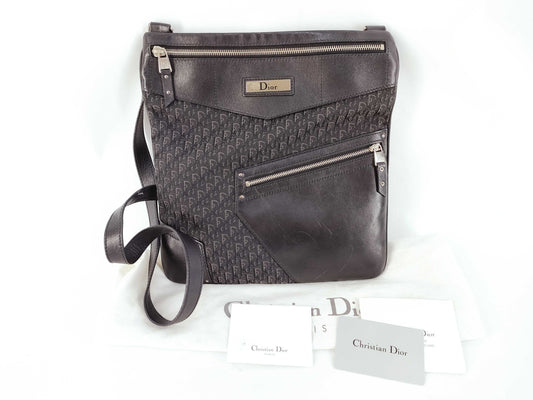 Dior Trotter Canvas/Leather/Shoulder Bag