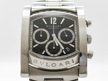 BVLGARI Assioma AA48SCH L9476 Automatic Black Dial Men's Watch