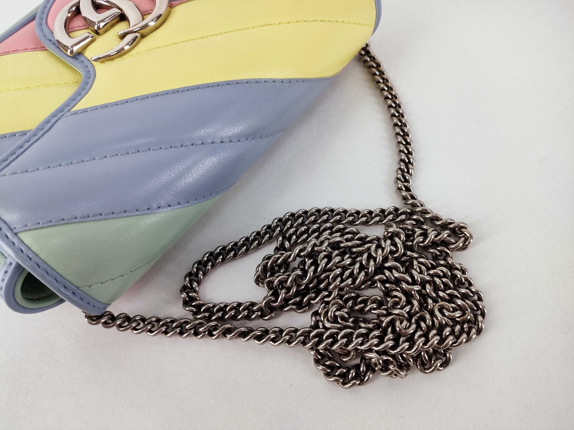 GUCCI GG Marmont Multicolor Leather Shoulder Bag 476433