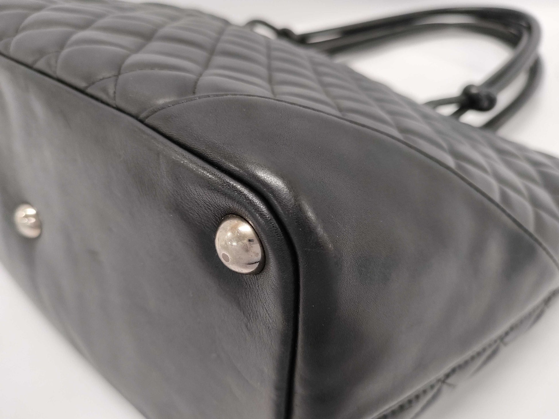 CHANEL Cambon Line Tote Bag in Black, Lambskin, 8956607