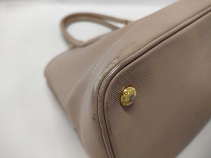 PRADA PRADA Logo Plate Saffiano 2-Way Handbag