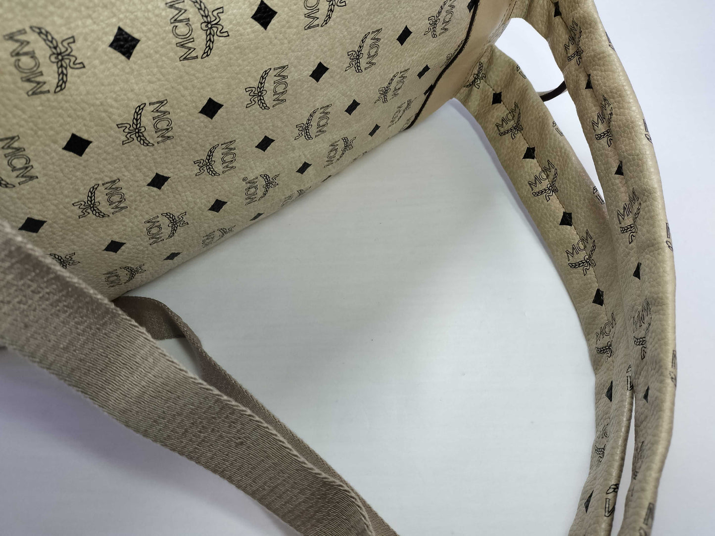 MCM Studded Stark Backpack in Visetos