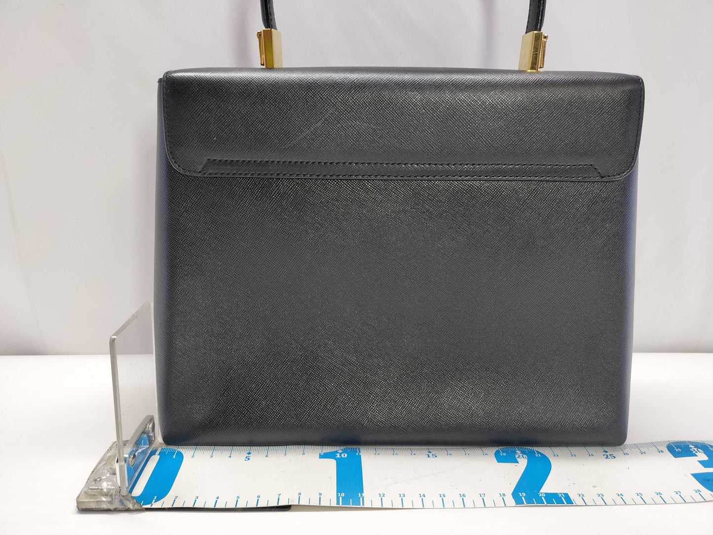 Salvatore Ferragamo Gancini Ferragamo Gancini 2-way leather black handbag