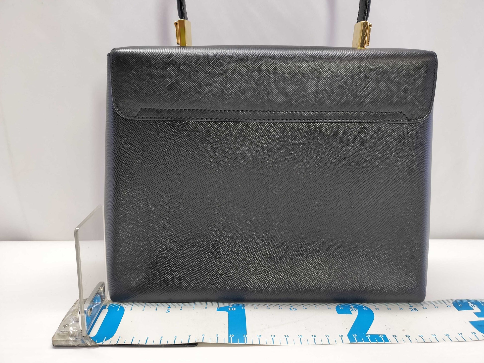 Salvatore Ferragamo Gancini Ferragamo Gancini 2-way leather black handbag