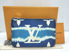 LOUIS VUITTON LV Monogram Elcal Pochette Double Zip Blue Shoulder Bag