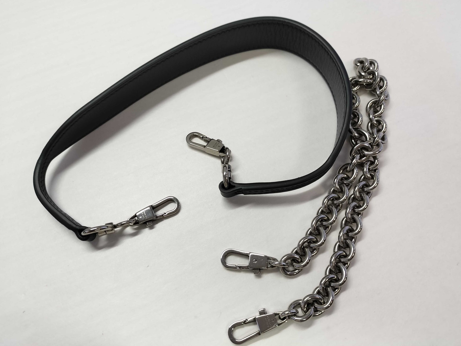 GUCCI Shoulder Bag, Horsebit, Black Calfskin, 764339