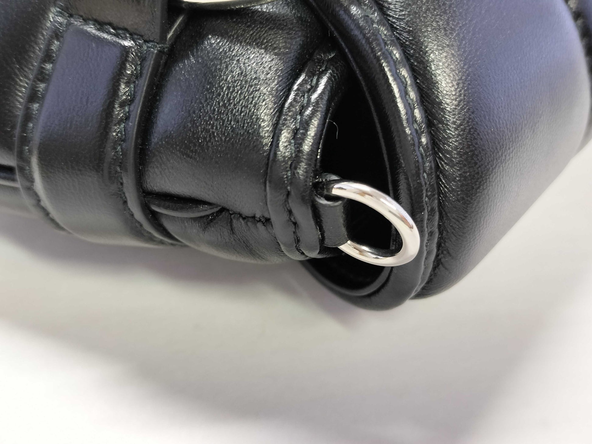 GUCCI Shoulder Bag, Horsebit, Black Calfskin, 764339