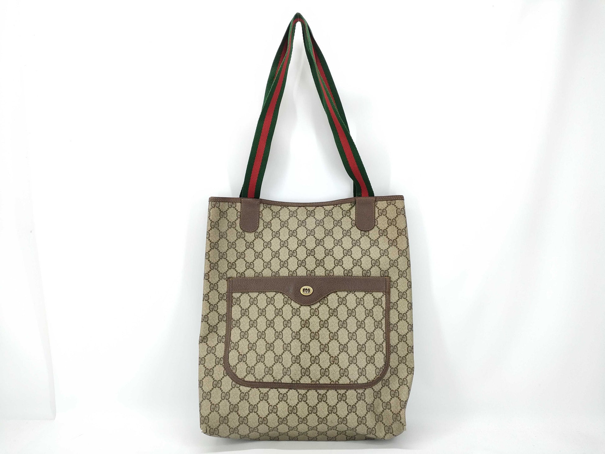 GUCCI GG Supreme Gucci Tote Bag Title Random Tote Bag