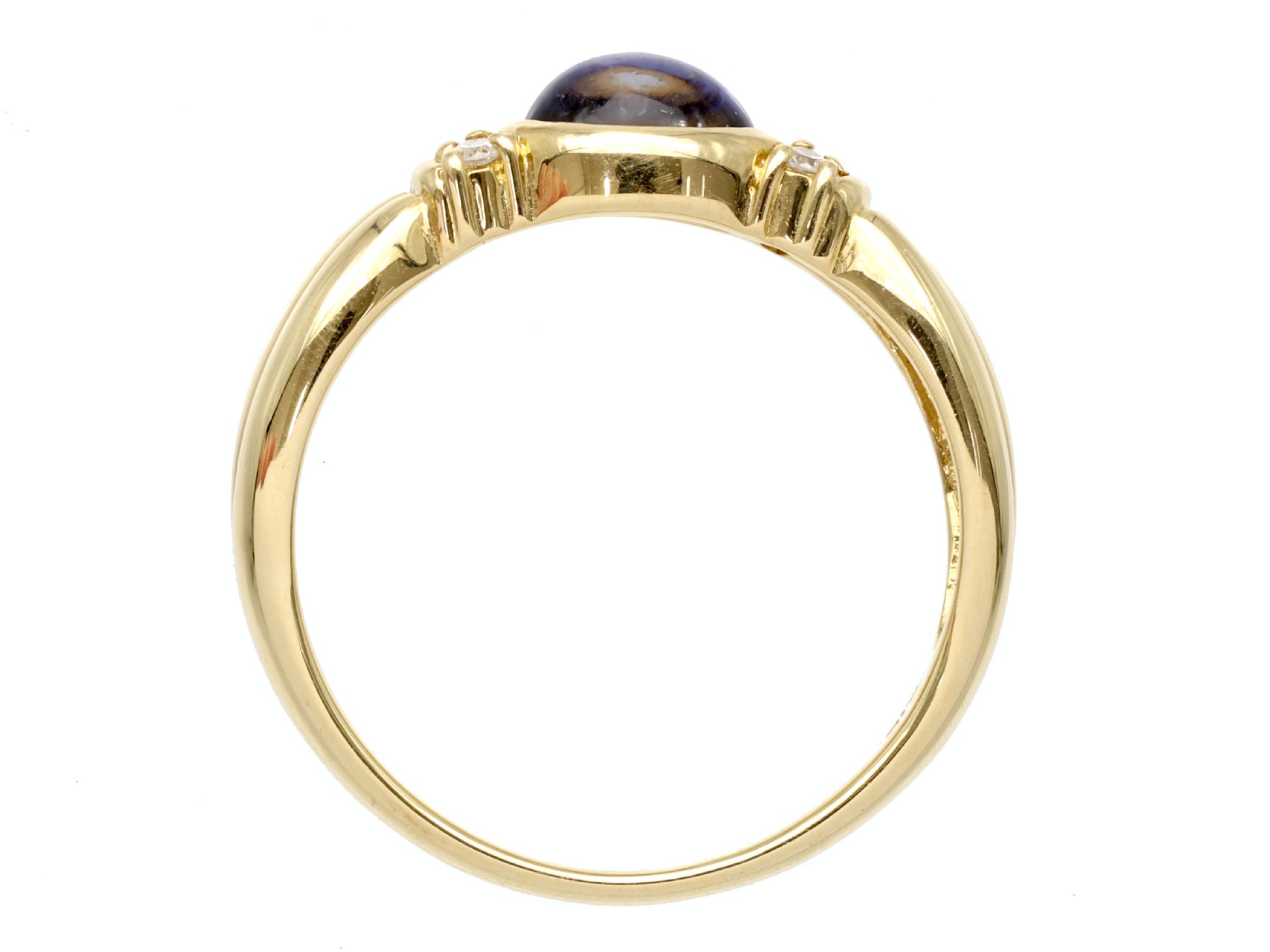 Iolite D0.06ct K18 2.9g Ring 