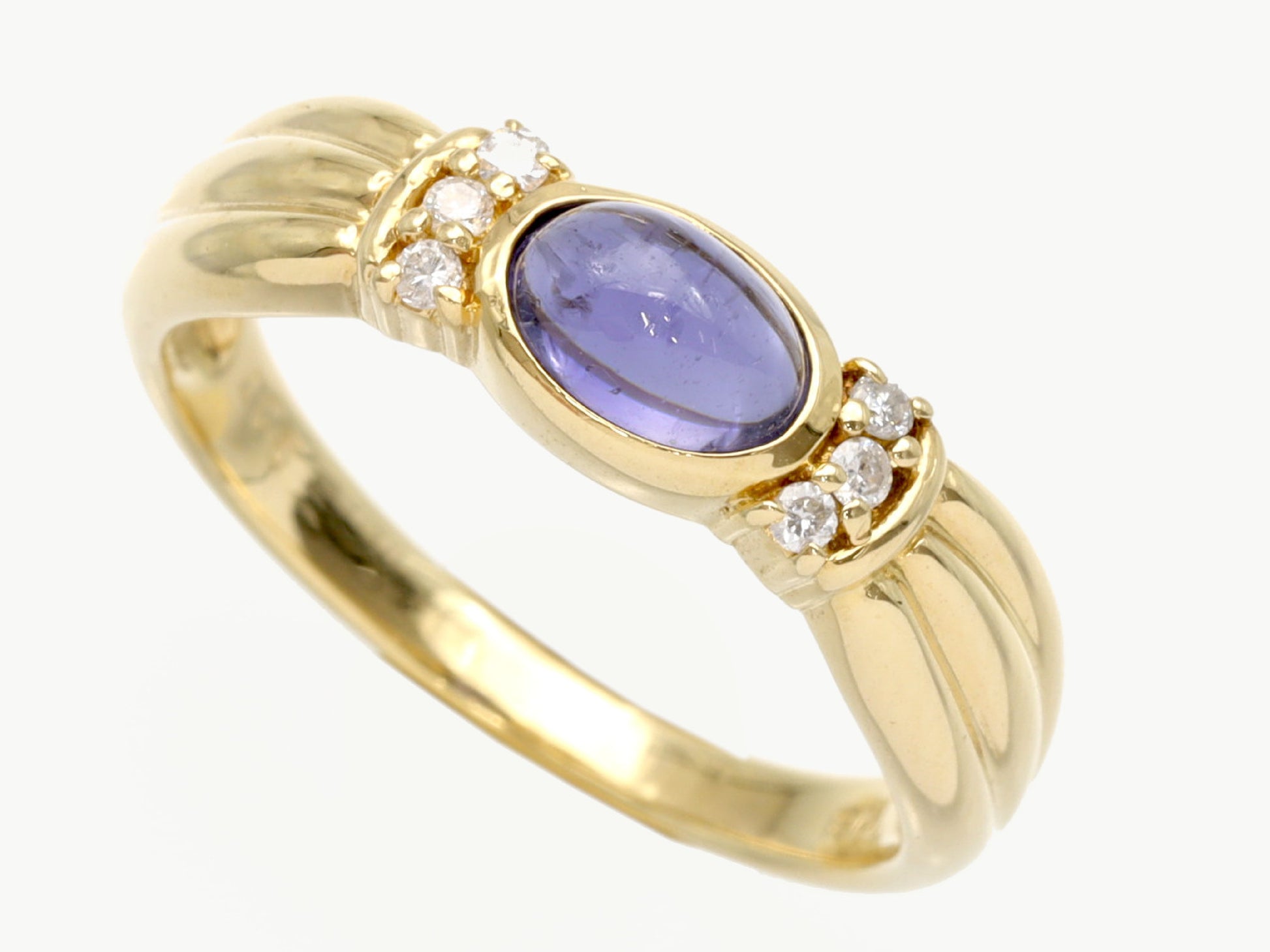 Iolite D0.06ct K18 2.9g Ring 
