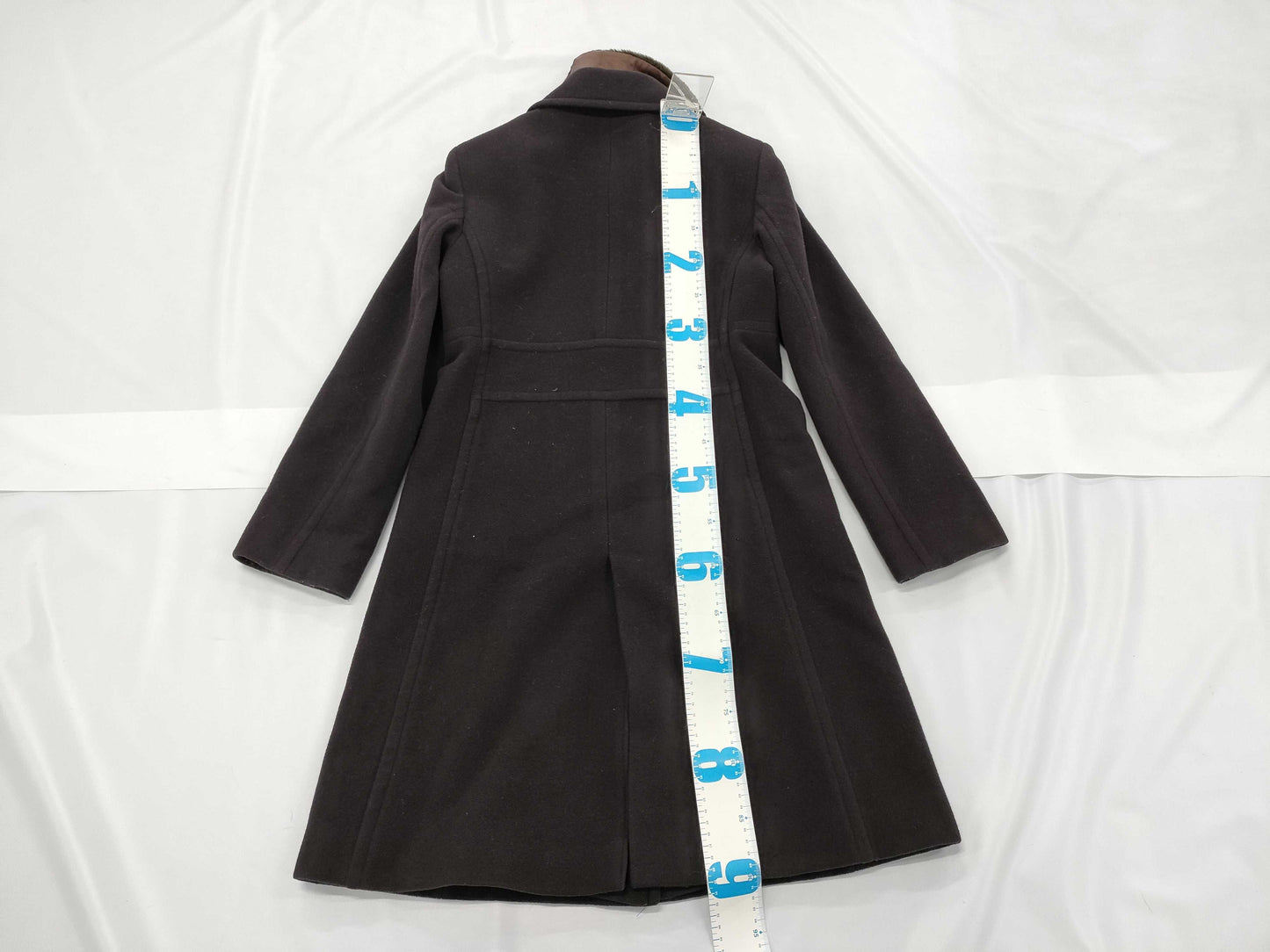 Burberrys Cashmere Blend Coat with Fur, Size 38, C-TK83 Coat