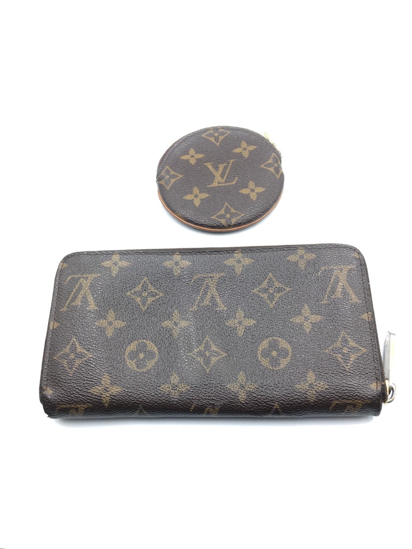 LOUIS VUITTON Louis Vuitton long wallet and coin case set