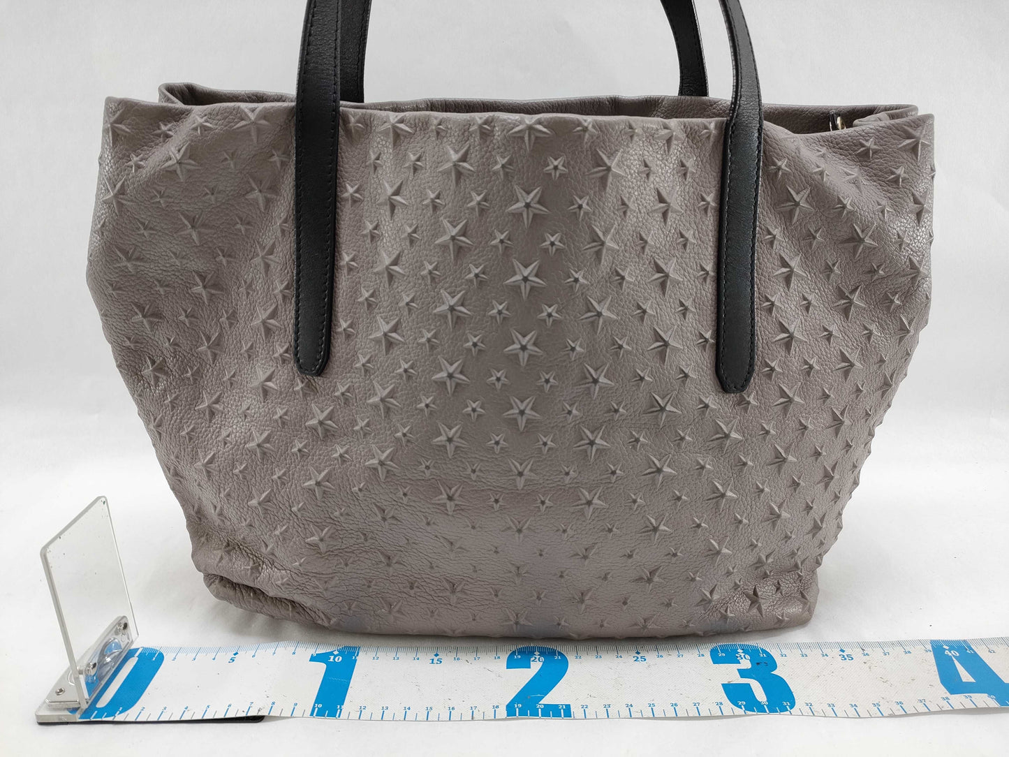 JIMMY CHOO Pimlico Embossed Star Tote Bag